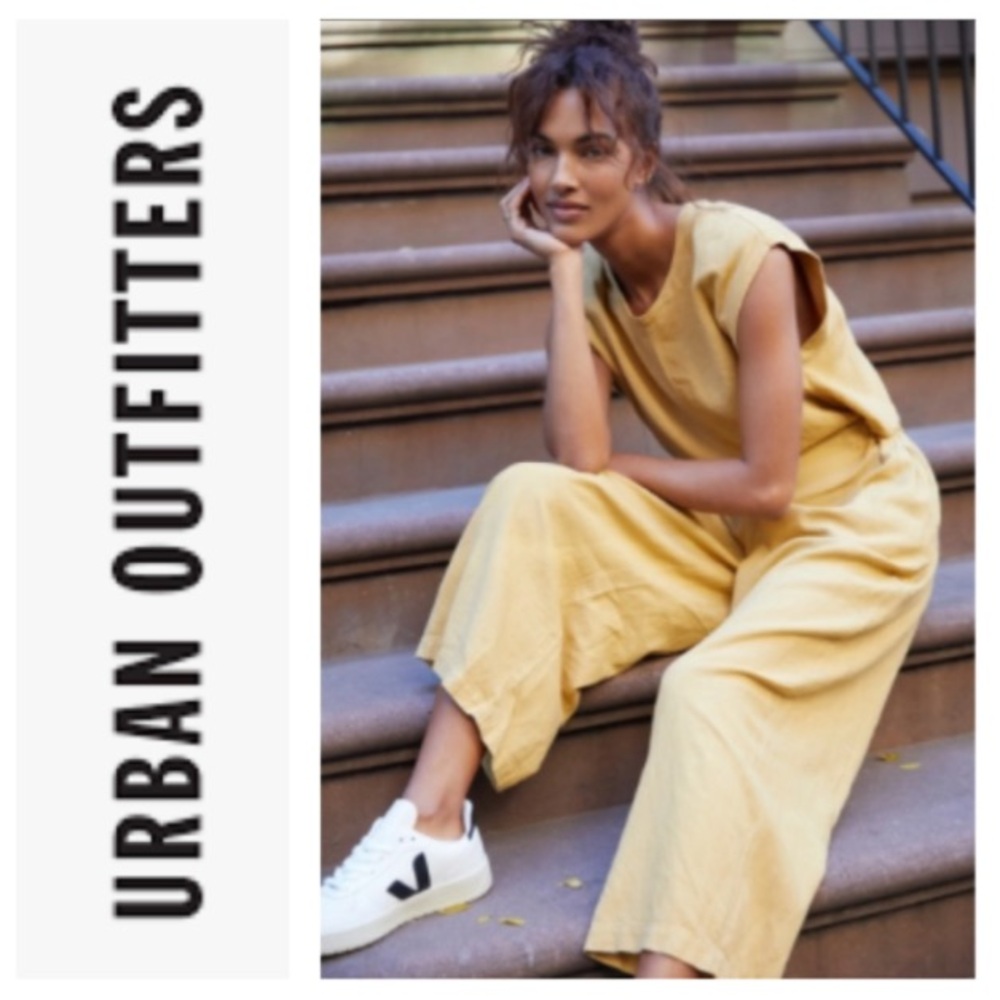 NEW!  Urban Outfitters Out From Under Austin Sleeveless Jumpsuit in ‘mustard’
